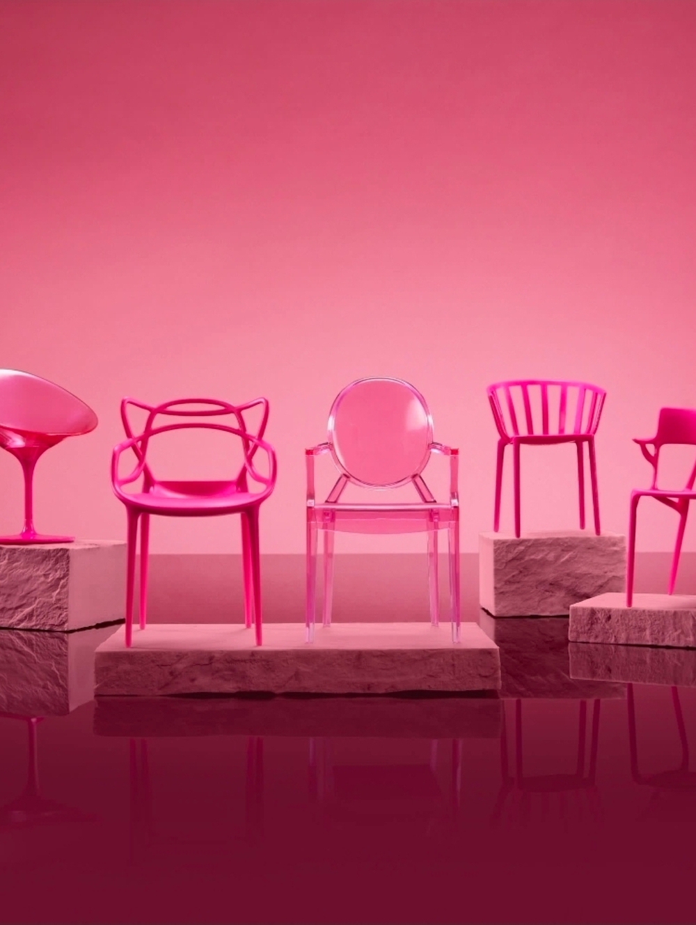 Barbie x Kartell 5-Piece Doll-Sized Chair Set – Milan Design Week 2024 (NIB)